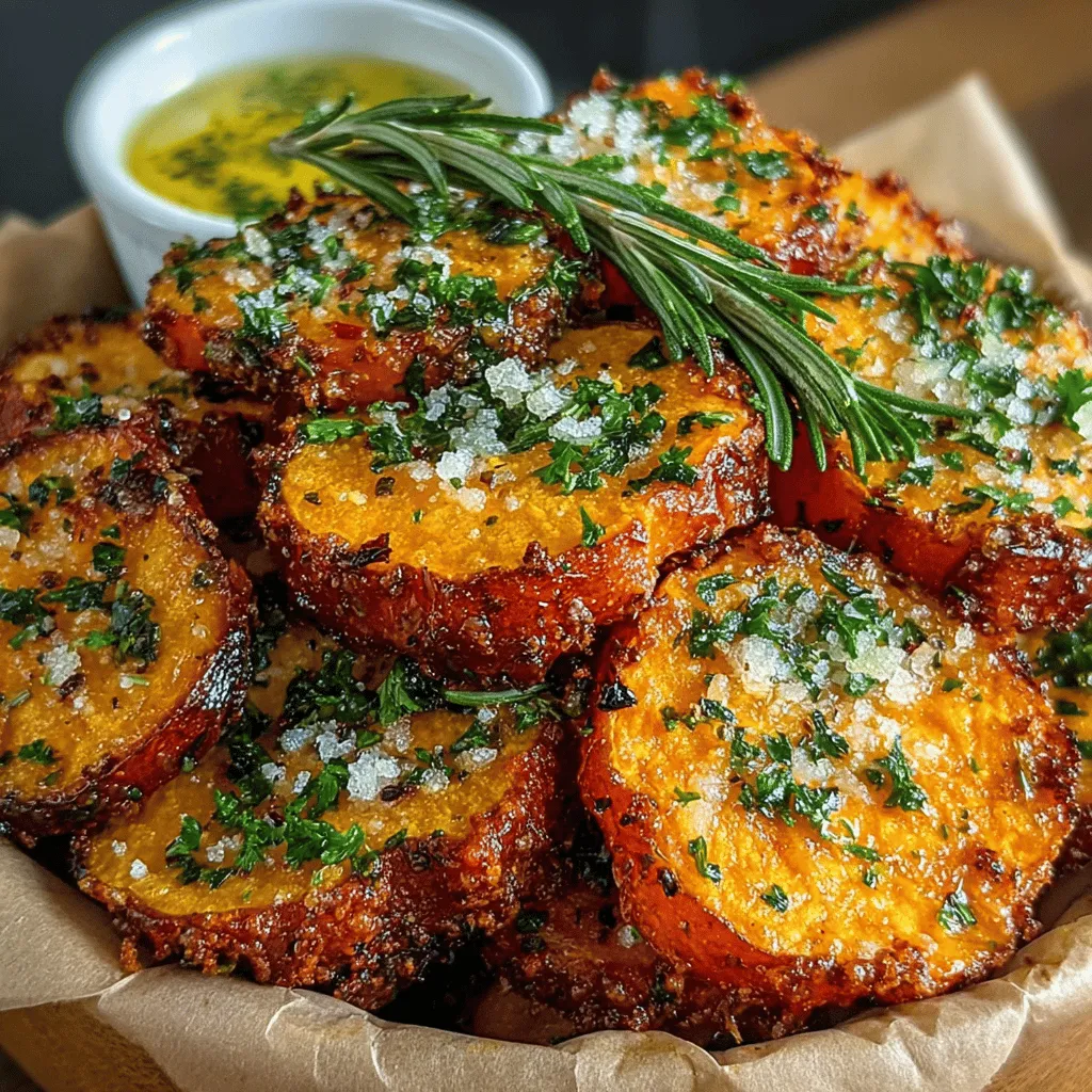 When preparing crispy oven roasted sweet potato coins, the first step is to ensure that each coin is cut to a uniform thickness, ideally around ¼ inch. This consistency is crucial for ensuring even cooking; if some pieces are thicker than others, the thinner ones will become overly crispy while the thicker ones remain undercooked. Use a sharp knife or a mandoline slicer for precision. If you want to get creative, you can slice them into different shapes, but keep in mind that uniformity in thickness is key for optimal results.