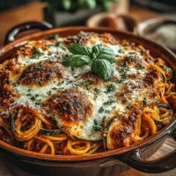 Zucchini Delight Pasta Bake is a mouthwatering dish that combines the wholesome goodness of pasta with the fresh, vibrant flavors of zucchini and a medley of cheeses. This recipe stands out not only for its delicious taste but also for its health-conscious ingredients, making it an ideal choice for families looking to enjoy a satisfying meal without compromising on nutrition. Whether you're feeding picky eaters or catering to a health-conscious crowd, this pasta bake is sure to please.