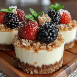When it comes to desserts, few can rival the creamy indulgence of cheesecake, especially when it’s presented in a lightened, refreshing form. Enter the Frozen Yogurt Granola Cheesecake Cups—a delightful dish that offers all the rich flavors of traditional cheesecake while providing a healthier twist. Perfectly suited for warm weather, these cups are not only a treat for the taste buds but also a feast for the eyes, making them an ideal choice for gatherings, picnics, or simply satisfying your sweet tooth.