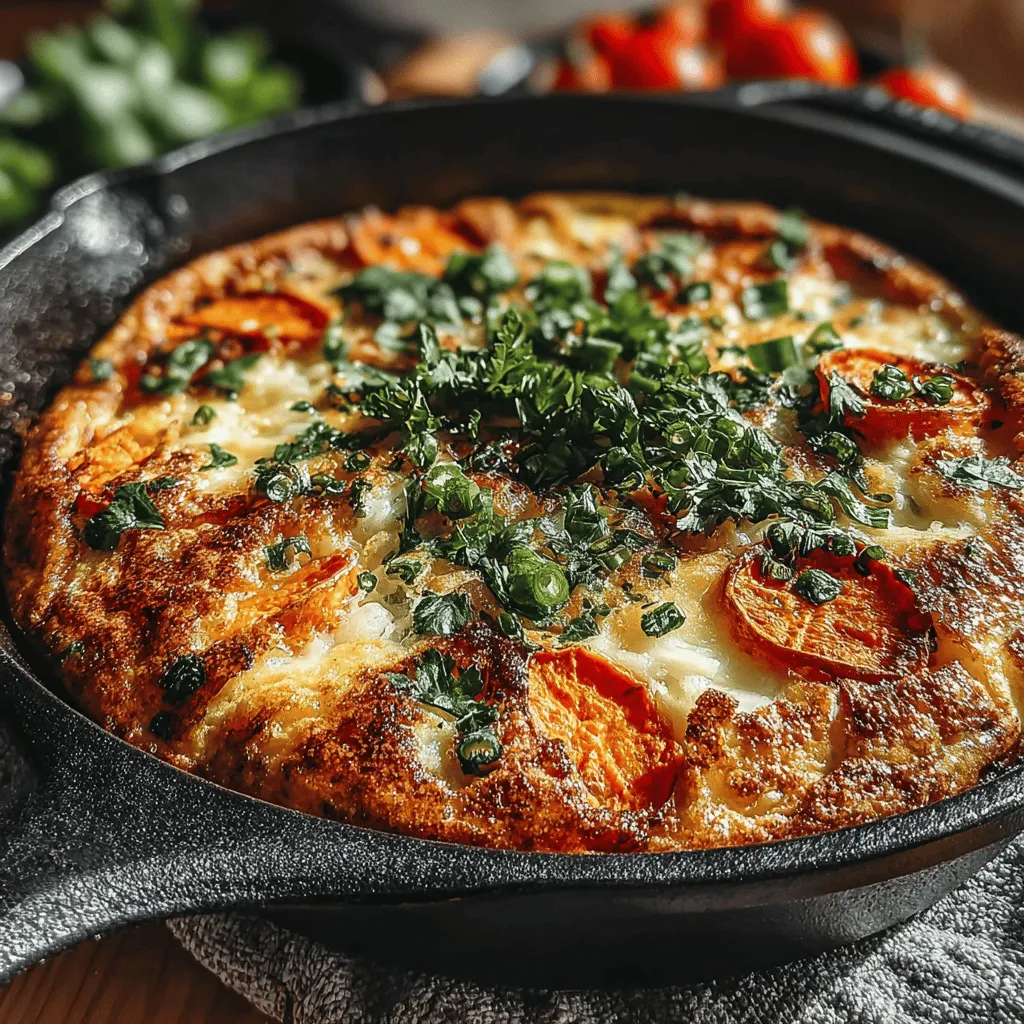 When it comes to creating a dish that tantalizes the taste buds and satisfies the belly, understanding the balance of flavors and textures is paramount. The Spicy Green Chili Sweet Potato Frittata stands out as a culinary masterpiece that encapsulates this principle beautifully. This vibrant dish marries the natural sweetness of tender sweet potatoes with the fiery kick of fresh green chilies, all enveloped in a rich mixture of eggs and cheese. Not only is it an easy recipe to whip up, but it is also brimming with nutrition, making it an ideal option for breakfast, brunch, or even a light dinner.