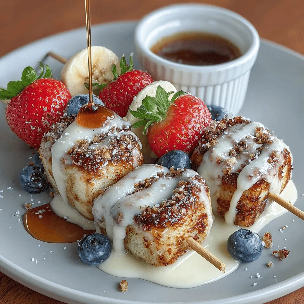 In recent years, breakfast skewers have surged in popularity, transforming the way we enjoy our morning meals. These delightful dishes not only offer a convenient way to serve breakfast but also bring a playful twist to traditional morning favorites. One standout variation that has captured the hearts (and taste buds) of families everywhere is the Cinnamon Roll Breakfast Skewers. This recipe combines the classic taste of cinnamon rolls with fresh, colorful fruits, making it an indulgent yet visually appealing option for breakfast or brunch.