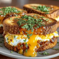 Egg sandwiches have long held a special place in the hearts of breakfast enthusiasts and comfort food lovers alike. Their simplicity and versatility make them a go-to option for any meal of the day, whether it's a rushed morning or a leisurely brunch. Among the myriad of egg sandwich variations, the Cheesy Chili Egg Sandwich Melts stand out as a hearty and satisfying choice. This recipe combines the rich flavors of creamy cheese and zesty chili with fluffy scrambled eggs, creating a mouthwatering experience that is sure to please palates across the board.