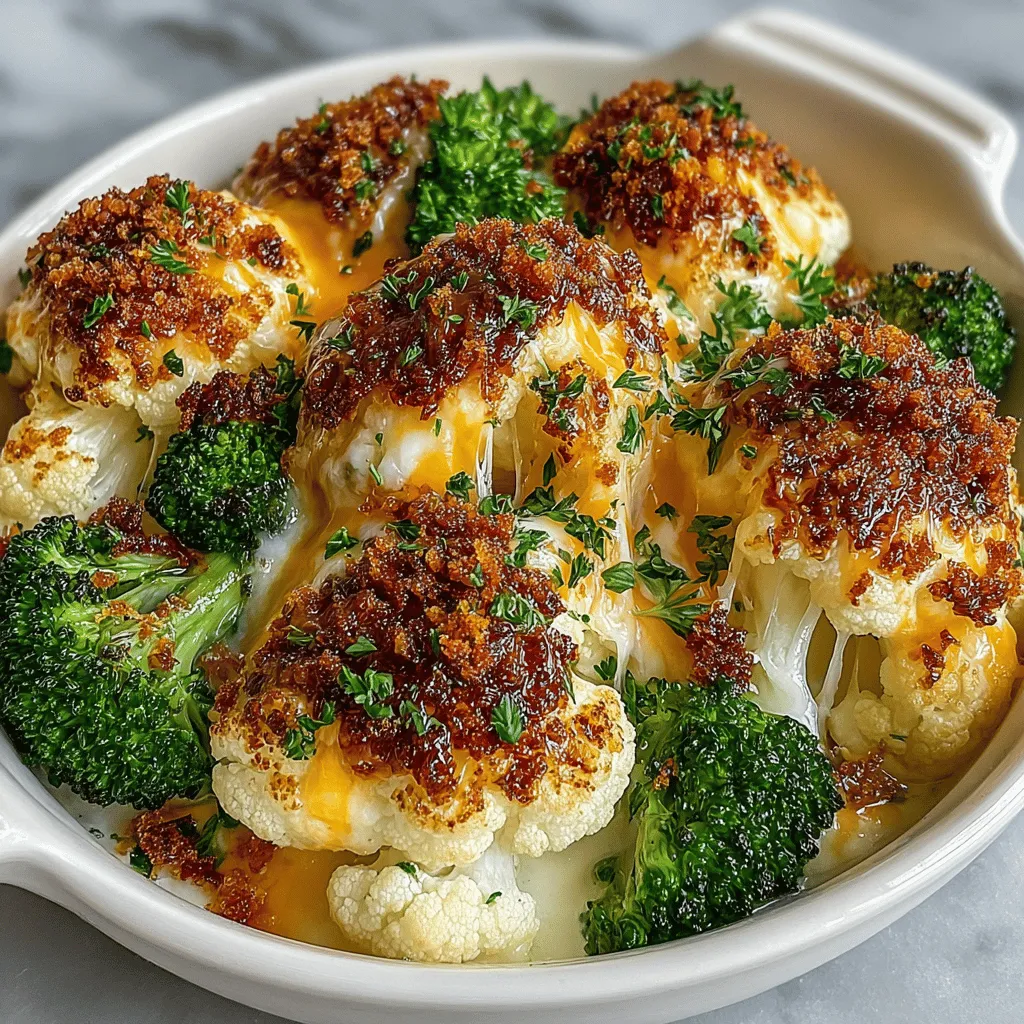 Once your vegetables are blanched to perfection, it’s time to take the next step in bringing your Cheesy Cauliflower Broccoli Bake together. This is where the magic happens, and the dish transforms into a creamy, cheesy delight.