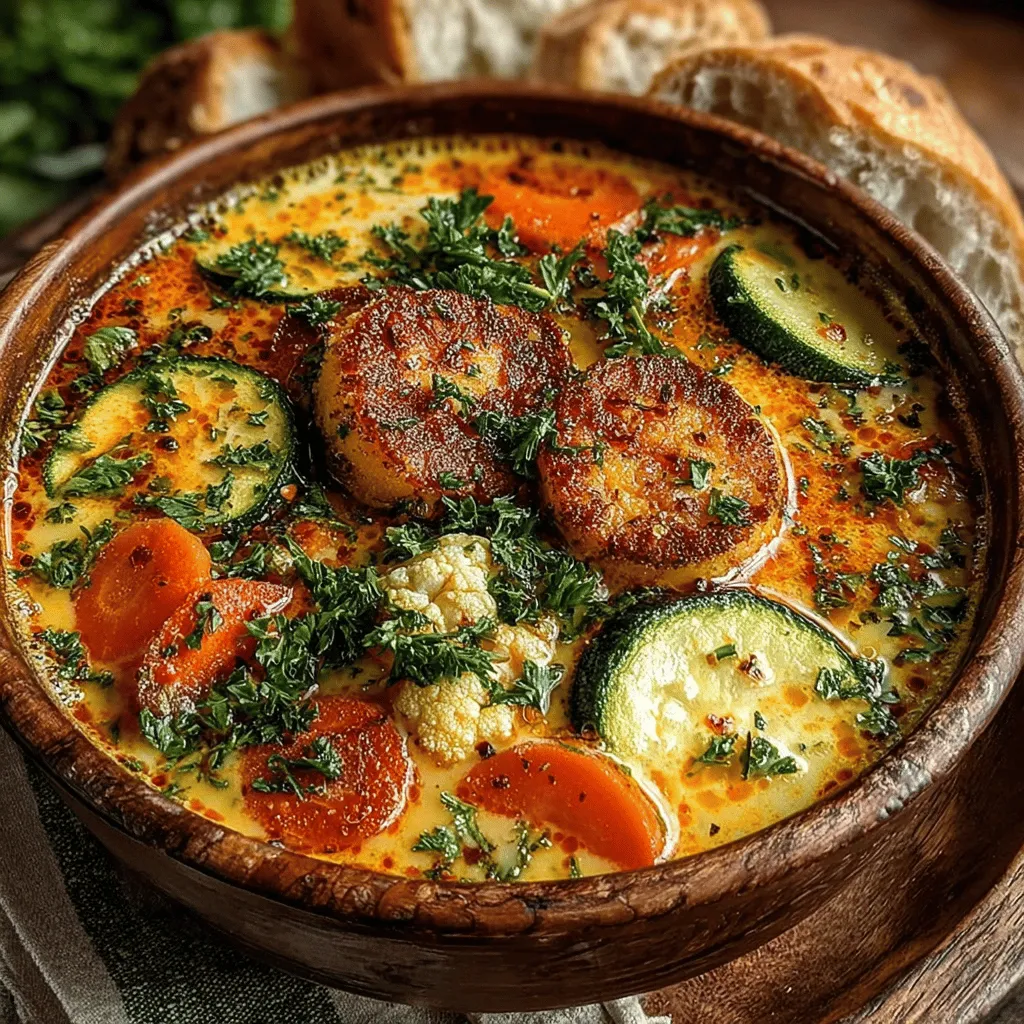 In the realm of comfort food, few dishes can rival a warm bowl of soup. The Creamy Delightful Veggie Lunch Soup is a perfect embodiment of this concept, offering a nutritious and satisfying experience that nourishes both body and soul. This soup is not just a meal; it is a warm embrace on a chilly day, a vibrant feast for the senses, and a wholesome solution for busy weekdays. With a harmonious blend of fresh vegetables and the creamy richness of coconut milk, this recipe caters to a variety of dietary preferences, making it an ideal choice for everyone from busy professionals to families looking for healthy meal options.