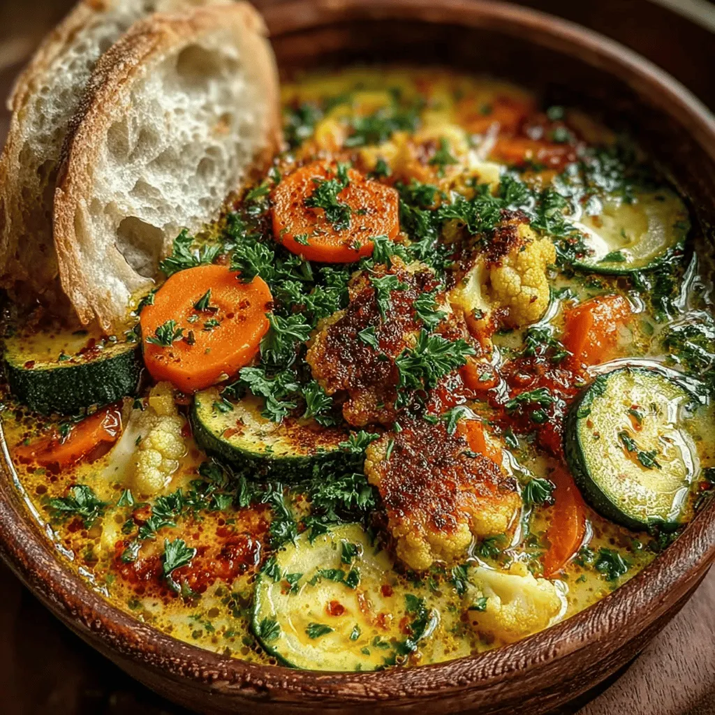 In the realm of comfort food, few dishes can rival a warm bowl of soup. The Creamy Delightful Veggie Lunch Soup is a perfect embodiment of this concept, offering a nutritious and satisfying experience that nourishes both body and soul. This soup is not just a meal; it is a warm embrace on a chilly day, a vibrant feast for the senses, and a wholesome solution for busy weekdays. With a harmonious blend of fresh vegetables and the creamy richness of coconut milk, this recipe caters to a variety of dietary preferences, making it an ideal choice for everyone from busy professionals to families looking for healthy meal options.