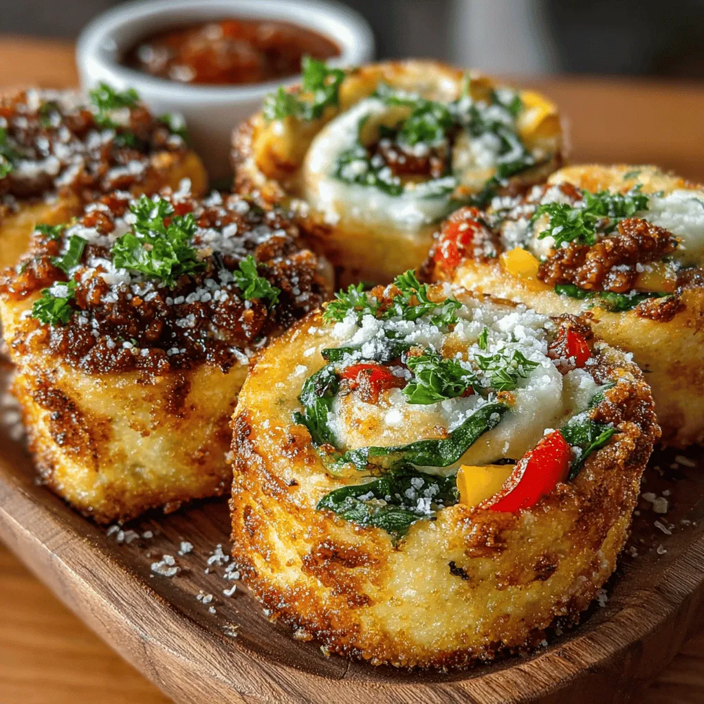 Mini Veggie Pizza Roll-Up Bites are the perfect blend of flavor, nutrition, and convenience, making them an ideal snack or appetizer for gatherings, parties, or even a cozy family night at home. These bite-sized treats not only satisfy your cravings for pizza but also incorporate fresh vegetables in a fun and appealing way. The vibrant colors and delicious flavors are sure to entice even the pickiest eaters, making it easier to introduce healthy ingredients into your family's diet.