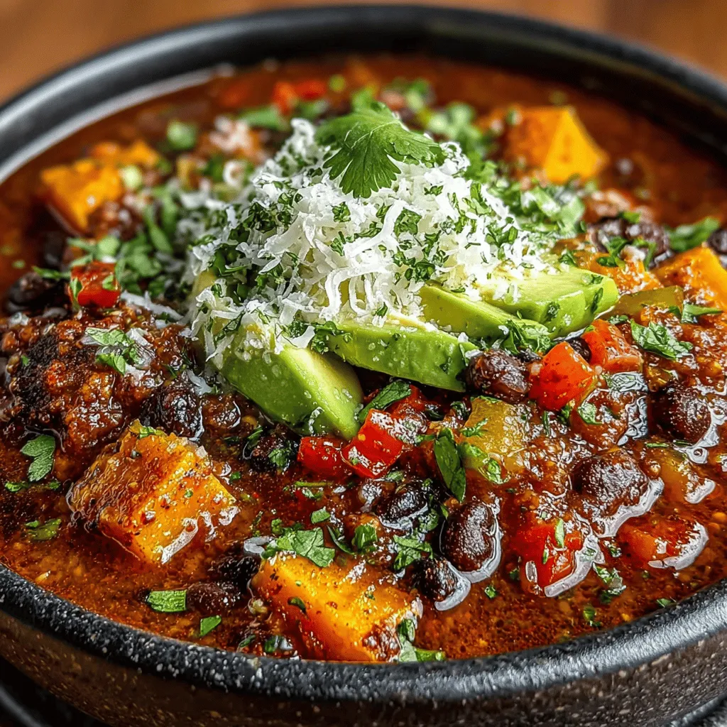 As the seasons change and the temperatures drop, there's nothing quite like a warm, hearty bowl of chili to bring comfort and satisfaction. Sweet Potato Bliss Chili is a delightful fusion of flavors and textures that encapsulates the essence of cozy meals. This dish harmoniously blends the earthy sweetness of sweet potatoes with a medley of robust beans, vibrant spices, and a variety of fresh vegetables. Each spoonful offers not only warmth but also a nourishing experience that can be enjoyed any time of the year—whether during a chilly winter evening or as a centerpiece at summer gatherings with family and friends.