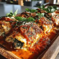 When it comes to comfort food, few dishes can rival the rich and hearty appeal of lasagna. However, if you're looking for a lighter, yet equally satisfying alternative, Cheesy Eggplant Lasagna Roll-Ups offer a fresh take that is not only delicious but also packed with nutrients. This dish combines the savory flavors of ricotta and mozzarella cheeses with the robust texture of eggplant, creating a delightful experience for the palate. The tender eggplant serves as a perfect vessel for a creamy cheese filling, making these roll-ups a feast for both the eyes and the taste buds.
