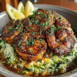 Indulge in the delightful flavors of Garlic Butter Shrimp Zucchini Rice Delight, a dish that perfectly balances freshness and richness. This recipe incorporates succulent shrimp sautéed to perfection, zesty garlic that tantalizes the taste buds, vibrant zucchini that adds both color and crunch, and comforting rice that serves as the ideal base for this harmonious meal. Not only is this dish a feast for the eyes, but it also offers a nutritious profile, making it a fantastic option for those seeking a wholesome yet delicious meal.