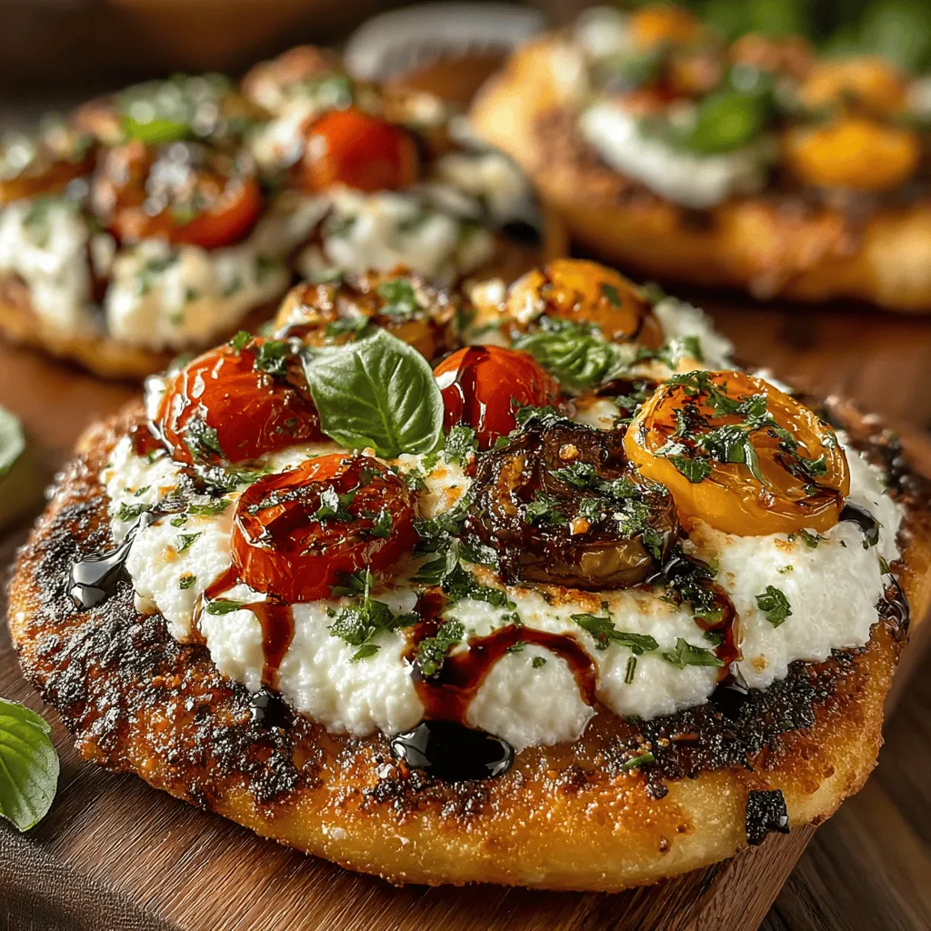 Mini Eggplant Ricotta Flatbreads are a delightful and versatile dish that showcases a harmonious blend of roasted eggplant, creamy ricotta cheese, and warm flatbread. This recipe is not only a feast for the senses but also an excellent option for quick weeknight dinners or elegant gatherings with friends and family. The combination of flavors and textures in this dish makes it a standout choice for anyone looking to explore the richness of Mediterranean cuisine.