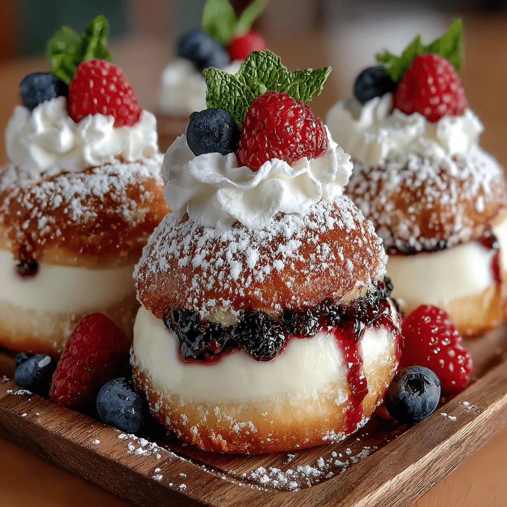 Preheating your oven is a crucial step in baking, especially for our Frozen Yogurt Berry Cheesecake Donuts. The right temperature ensures that your donuts rise properly and achieve a light and fluffy texture. Set your oven to 350°F (175°C) and allow it to preheat fully before you put your donuts in. This will help create an even baking environment, which is essential for achieving that perfect golden-brown finish. Don’t skip this step; an adequately heated oven sets the stage for baking success!