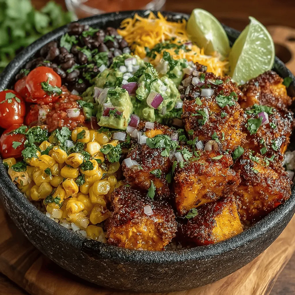 In recent years, burrito bowls have surged in popularity, transforming the way we enjoy one of the most beloved Mexican dishes. Offering a delightful mix of flavors and textures, these bowls present a convenient and customizable option for busy individuals and families alike. They allow for endless variations, making them a staple not only in restaurants but also in home kitchens around the world. The 'Fiery Sweet Potato Burrito Bowls' feature a unique twist that combines the natural sweetness of roasted sweet potatoes with a medley of bold flavors, resulting in a dish that is as nutritious as it is satisfying.