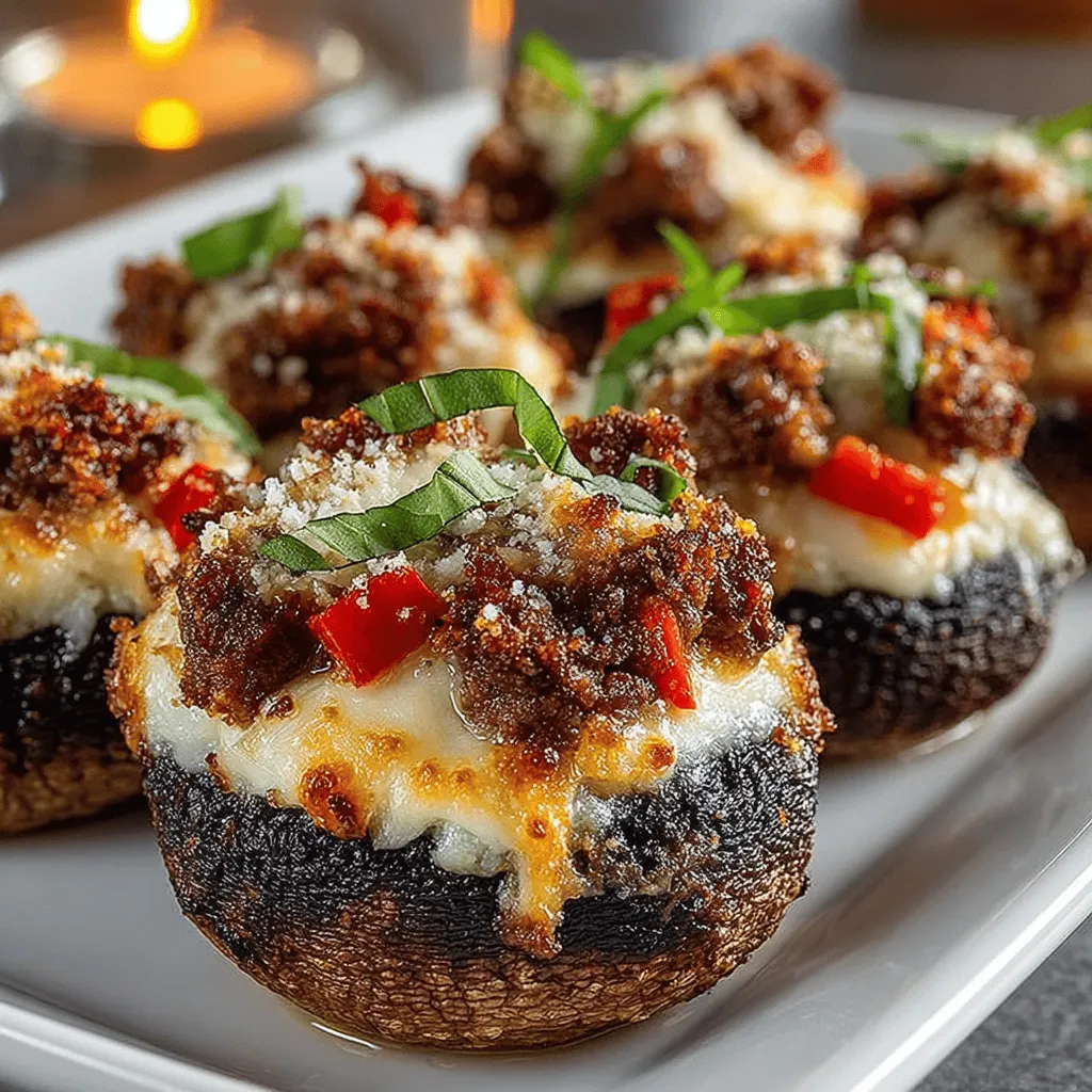 If you're a fan of pizza and mushrooms, you're in for a treat with Mini Pizza Stuffed Mushrooms. This delectable dish marries the irresistible flavors of pizza with the earthy richness of stuffed mushrooms, resulting in a unique appetizer that is sure to impress. Whether you're hosting a casual get-together or planning a more formal occasion, these bite-sized delights serve as a versatile dish that can easily fit into any menu.