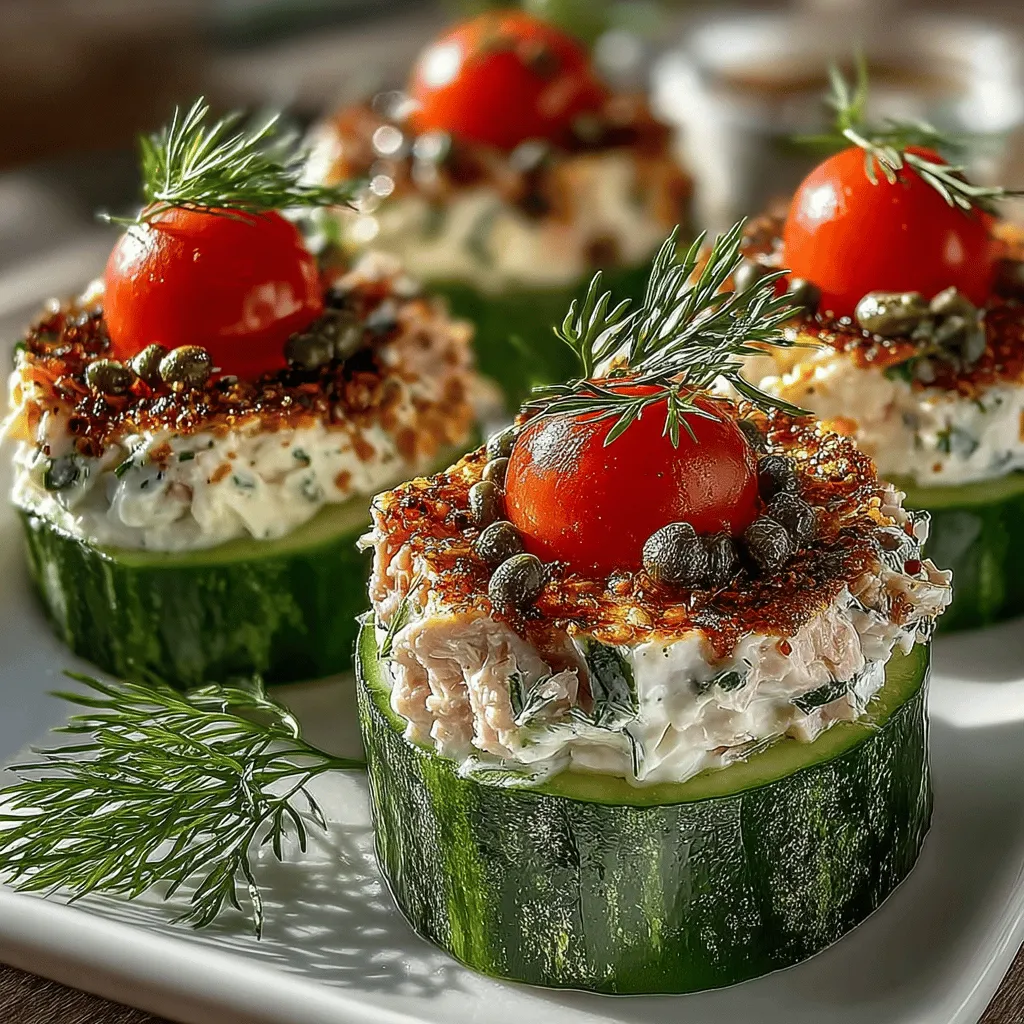 In the realm of appetizers, few dishes can rival the refreshing appeal of stuffed cucumber tuna bites. This delightful recipe combines the crispness of fresh cucumbers with the savory richness of tuna, creating a perfect balance of texture and flavor that tantalizes the taste buds. Ideal for summer gatherings, picnics, or even a light snack, these bites offer a nutritious and satisfying way to start any meal. As we delve into this recipe, we’ll explore not just how to make it, but also the health benefits it brings to the table.