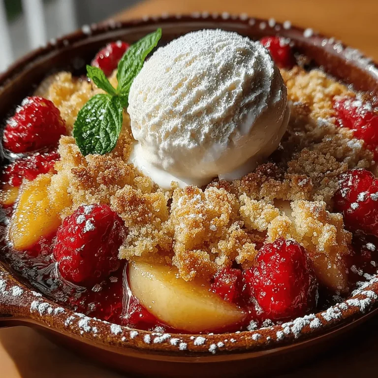 Cobbler desserts hold a special place in the hearts of many, offering a blend of warmth, sweetness, and nostalgia that can transform any meal into a memorable experience. The delightful balance of a tender fruit filling topped with a golden, biscuit-like crust is a classic combination that has stood the test of time. One particularly enchanting version is the Pear & Raspberry Cobbler, which marries the juicy, sweet notes of ripe pears with the tart vibrancy of fresh raspberries. This delightful pairing not only creates a visually appealing dish but also delivers a burst of flavor that is both refreshing and comforting.