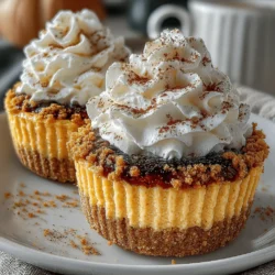 Once your crust has cooled completely, it’s time to assemble your Pumpkin Cheesecake Mousse Cups. Begin by preparing your serving dishes. Clear glass cups or jars not only showcase the beautiful layers of the mousse but also make for an attractive presentation. For smaller portions, consider using shot glasses or small ramekins.