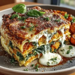As the leaves begin to turn and a crispness fills the air, there’s nothing more comforting than a hearty lasagna that celebrates the flavors of the season. Enter Butternut Bliss Spinach Lasagna, a delightful twist on a traditional favorite. This recipe marries the sweet earthiness of roasted butternut squash with the vibrant green of fresh spinach, layered between sheets of pasta and enveloped in creamy cheese. It’s not just a dish; it’s a celebration of autumn's bounty that appeals to both the palate and the heart.
