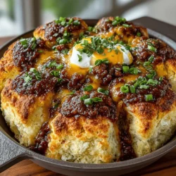 Cheddar Chili Biscuit Pull-Aparts is an inviting dish that brings together the comforting flavors of biscuits with the bold zest of chili. This fusion offers not just a meal but an experience, reminiscent of cozy family dinners and festive gatherings. As one of the most enjoyable comfort foods, pull-apart bread has gained immense popularity due to its shareable nature and the joy it brings to social occasions. This particular version takes the classic biscuit to new heights by infusing it with spicy chili and sharp cheddar cheese, making it a standout dish for game days, potlucks, or any time you crave something hearty and flavorful.