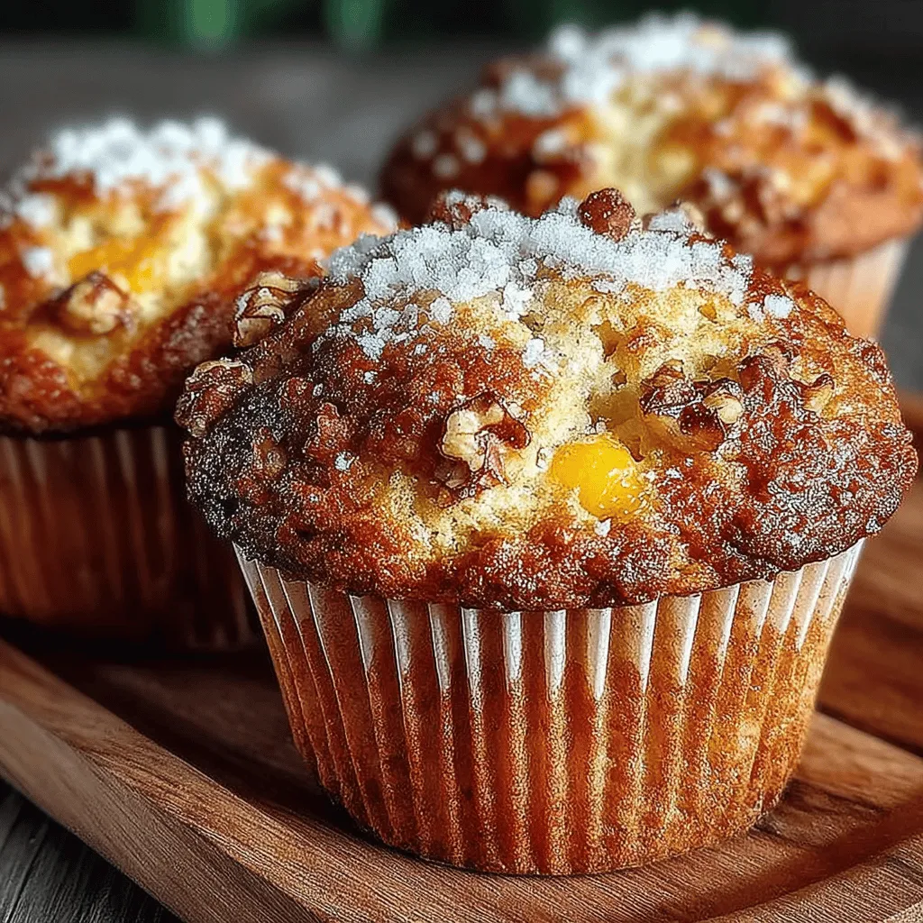Peachy Morning Bliss Muffins are a charming way to elevate your breakfast or brunch experience. These delightful treats encapsulate the essence of summer with their juicy, ripe peaches and a gentle hint of cinnamon that warms the palate. Muffins have long been a breakfast staple, cherished for their convenience and versatility. However, what sets these muffins apart is their unique combination of flavors and textures, making them a perfect choice for both busy mornings and leisurely weekend gatherings.