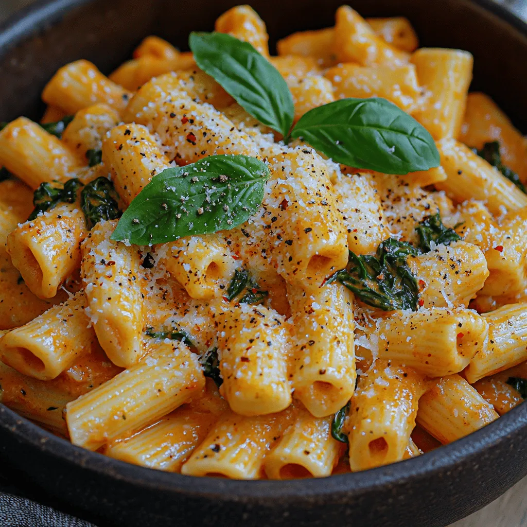 Creamy Tomato Basil Pasta with Spinach is a dish that beautifully embodies the essence of comfort food. With its luscious creamy texture and vibrant flavors, it offers a delightful culinary experience that is both satisfying and nourishing. This recipe marries the sweetness of ripe tomatoes with the aromatic freshness of basil and the earthiness of spinach, creating a harmonious balance that appeals to palates of all ages.