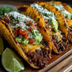 Tacos are more than just a meal; they are a cultural icon that embodies the essence of Mexican cuisine. Among the myriad of taco variations, Zesty Quick Beef Tacos with Fresh Avocado Salsa stand out for their vibrant flavors and fresh ingredients. This dish not only promises a delightful culinary experience but also caters to the fast-paced lifestyles of modern-day cooking. In a mere 30 minutes, you can create a satisfying meal that bursts with zest and freshness, making it an ideal choice for busy weeknights or casual gatherings.