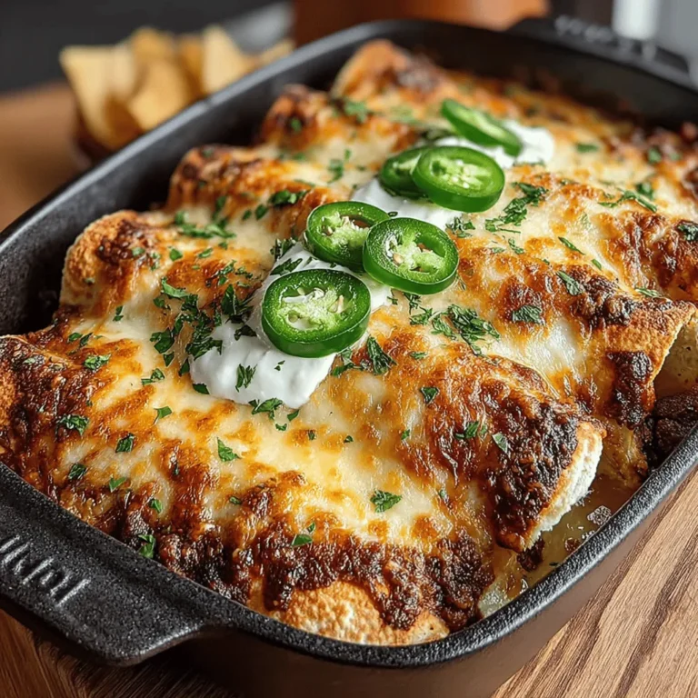 Welcome to the delightful world of Cheesy Chicken Enchiladas Fiesta! This beloved dish captures the essence of comfort food by combining creamy textures with zesty ingredients that tantalize the taste buds. Whether you're hosting a festive gathering, planning a cozy family dinner, or simply looking for a quick and satisfying meal for a busy weeknight, these enchiladas are a versatile choice that can adapt to any occasion.